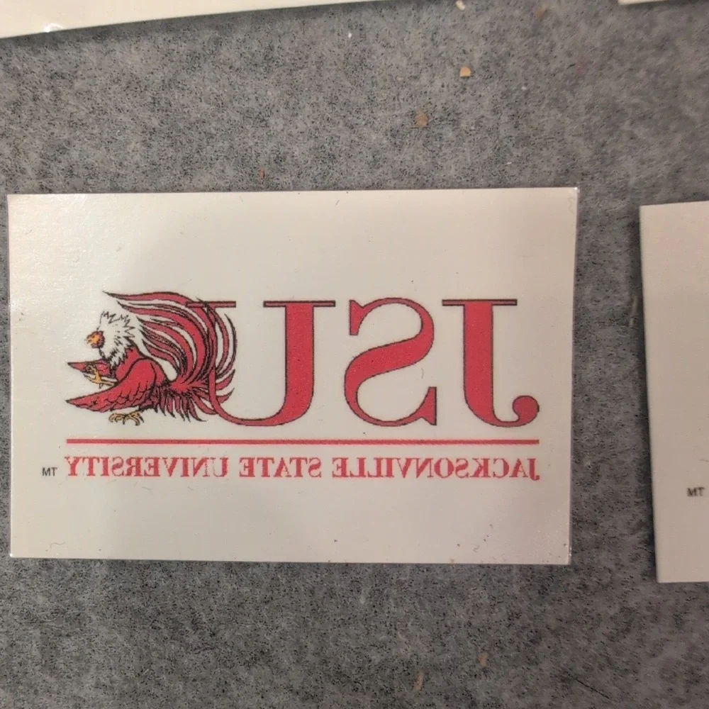 Jacksonville State JSU Gamecocks Temporary Tattoos Lot of 18 Red White - Picture 2 of 4